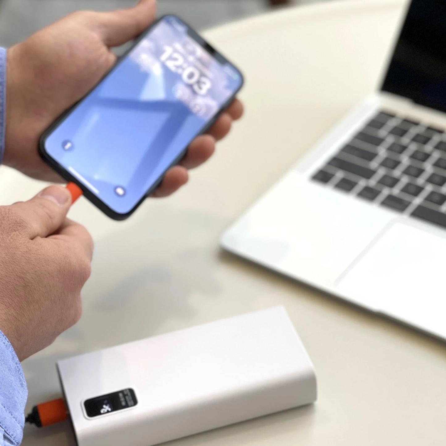 High Capacity Multi-Port Portable Power Bank, Digital Display Fast Charging Pack For Customizable Gifting & Cross-Device Use